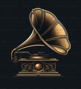 Antiker Grammophon